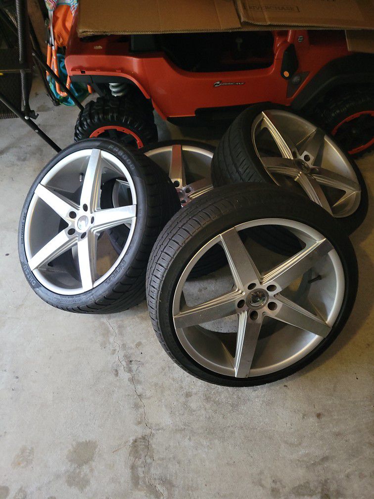 New Tires 245 35 20 RIMS ARE BENT