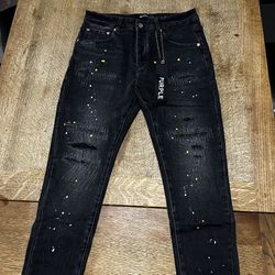 Black Purple jeans 