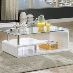 White Modern Coffee Table (Free Delivery)