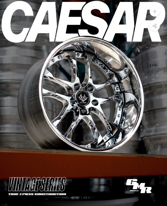 *NEW* GMR Caesar 3pc Set Of 4 Wheels w/ *NEW* Tires