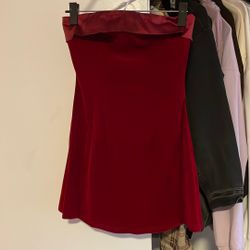 Red Velvet Mini Dress
