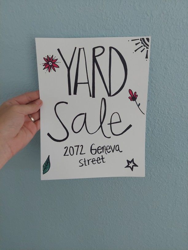 YARD SALE SATURDAY AND SUNDAY 6/28 AND 6/29