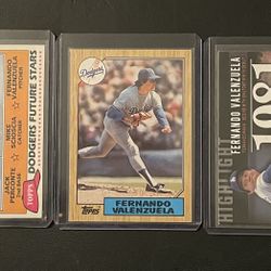 Los Angeles Dodgers Fernando Valenzuela Baseball Cards