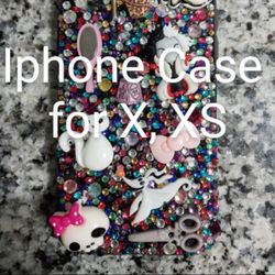 iphone Case For X, XS..... Brand New Never Used With Customized Bling And Accessories