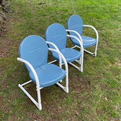 Four Retro Kids Chairs