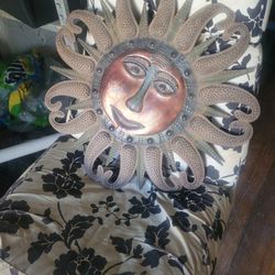 Metal Sun Wall Hanging