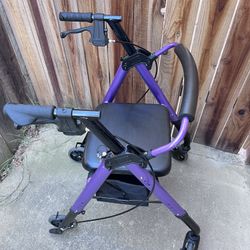 Nova Purple Walker Senior Citizens With Brakes And Storage Hardly Used In Excellent Condition 