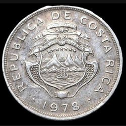 1978 Costa Rica 2 Colones Coin