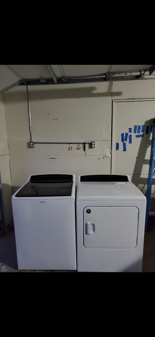 SET WASHER AND DRYER WHIRLPOOL GOOD CONDITION BOTH ELECTRIC LARGE