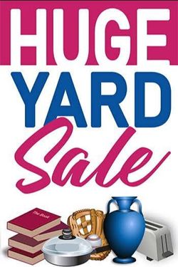 Yard sale August 14 and 15