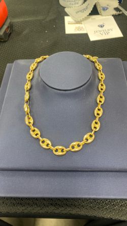 10k Gucci Link Gold Chain 24 Inches