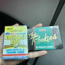 Nice 👍!! 1987 Sealed / New Baseball Card Boxes By Fleer + Donruss !