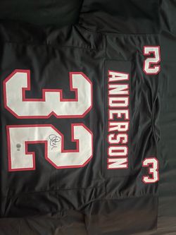 Jamal Anderson signed jersey
