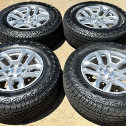 18" 2025 Chevy Silverado Wheels Goodyear Wrangler Territory AT 265/65/18