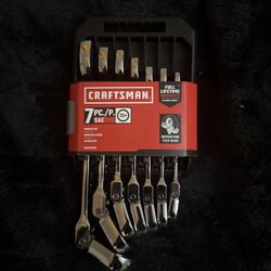 Craftsman 7pc SAE Ratcheting Flex Head Wrench Set