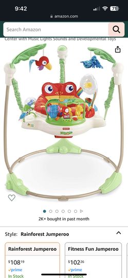 Fisher-Price Baby Bouncer Rainforest Jumperoo Activity 