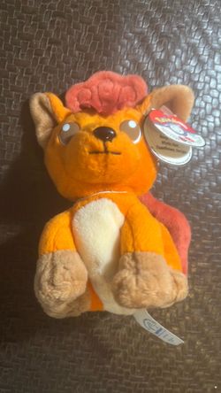 Vintage 1998 KFC Pokemon VULPIX Bean Bag Plush Toy By Applause w/Original Tag