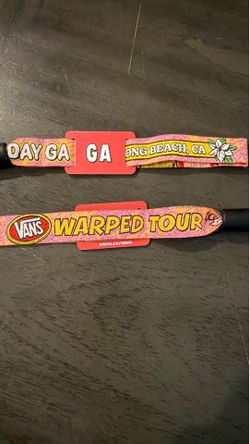 2 Warped Tour Wristbands