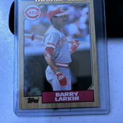 Barry Larkin Rookie Card 1987 Topps