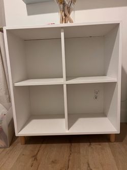 Ikea 4 x 4 cube shelf with legs
