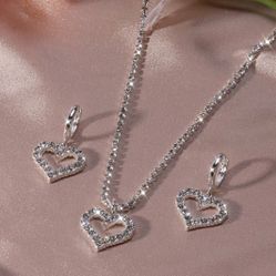 Sparkle Heart Jewelry Set