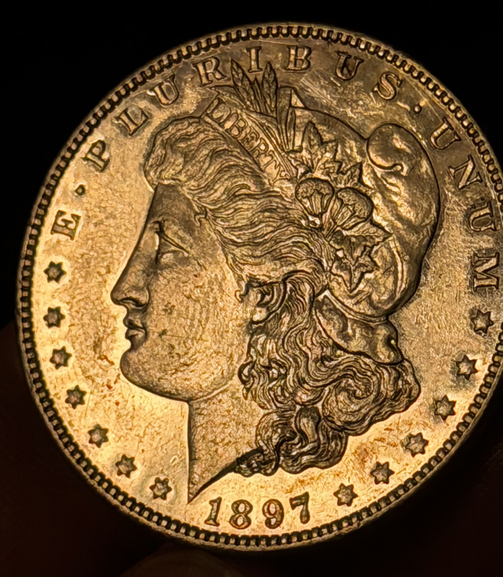Beautiful Silver Full Of Luster Morgan Silver Dollar 1897