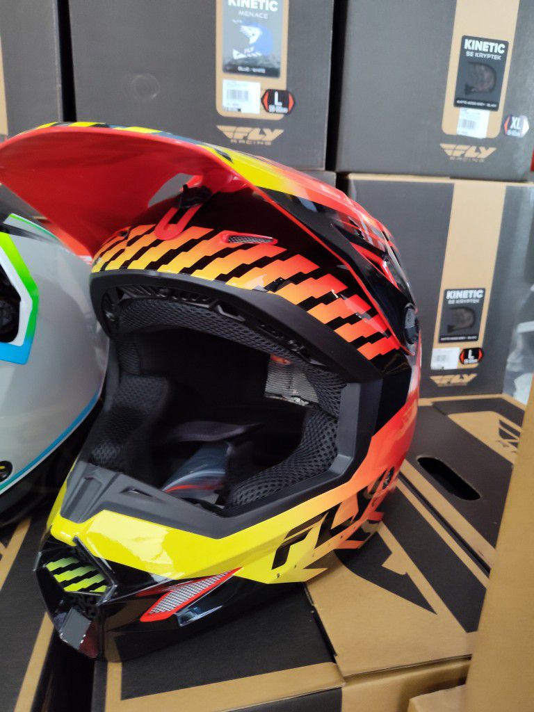 Motocross Offroad Dirt Bike Helmet Special Deals DOT Approved Fly Racing