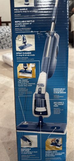 Black & Decker Spray Mop with Scrub Brush