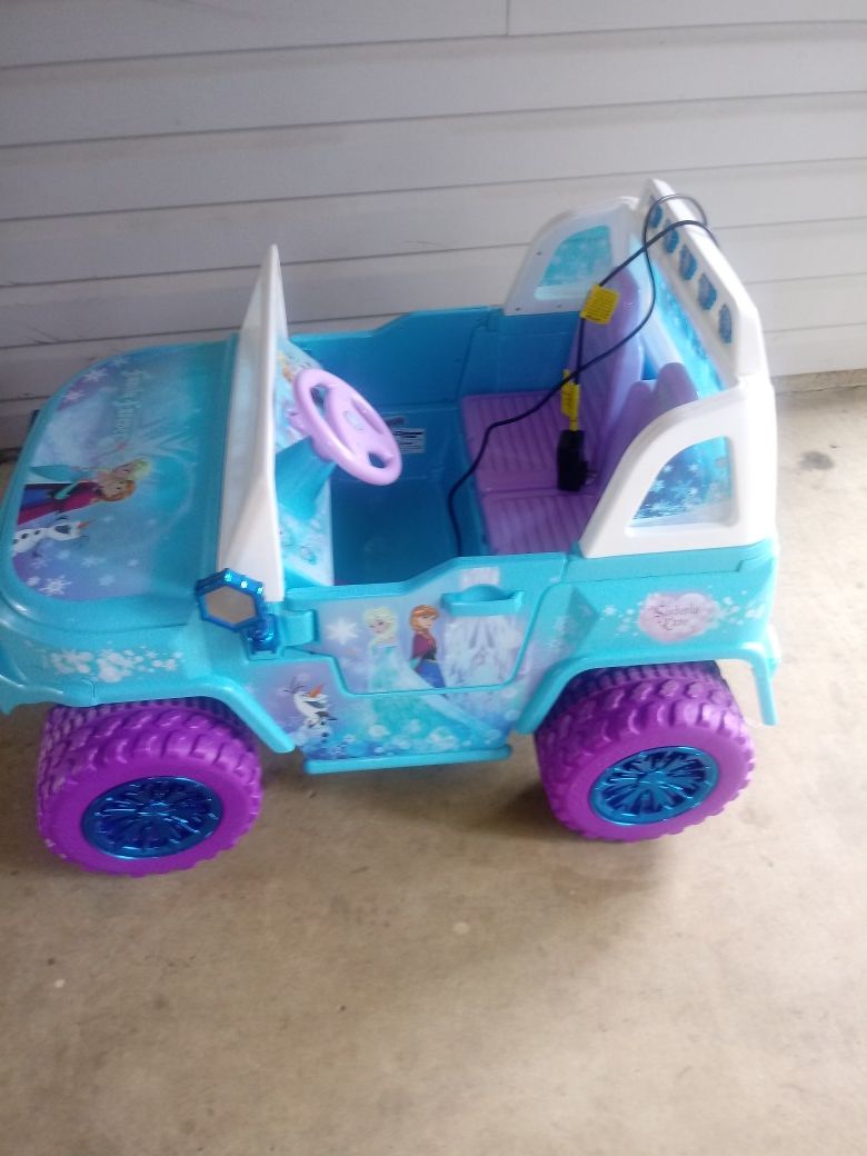 Frosen kids toy car