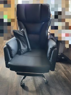 Gaming Chair Heavy Duty Reclining Office Chair with Footrest