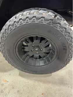 Jeep wrangler tire and rims trade