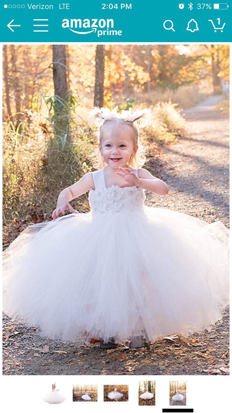 Still Available-Handmade Flower Girl Tutu Dress for Weddings