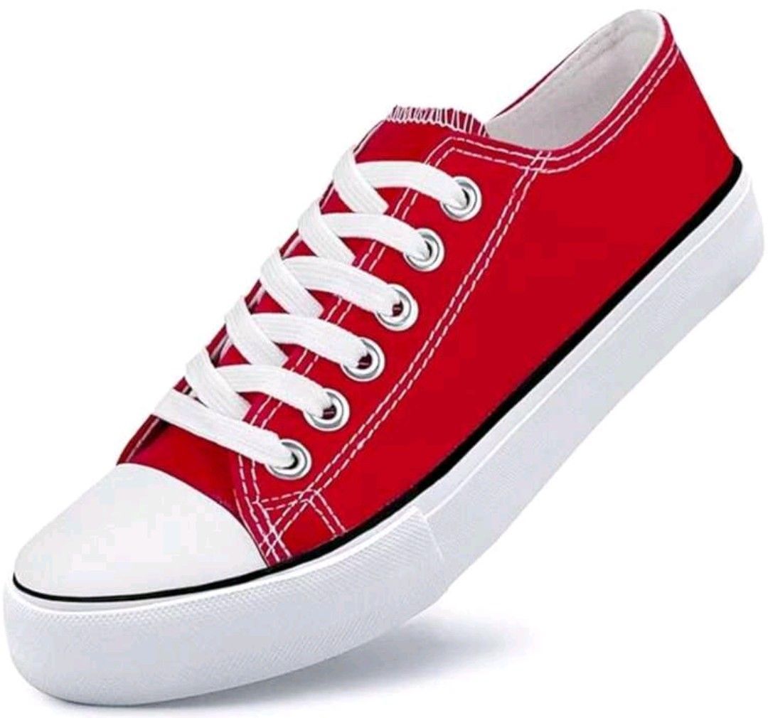 NEW RED SNEAKERS Women's Sz 10