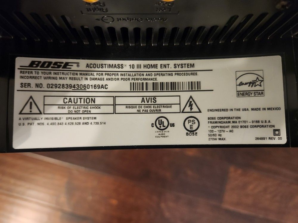 Bose Acoustimass 10 Series III