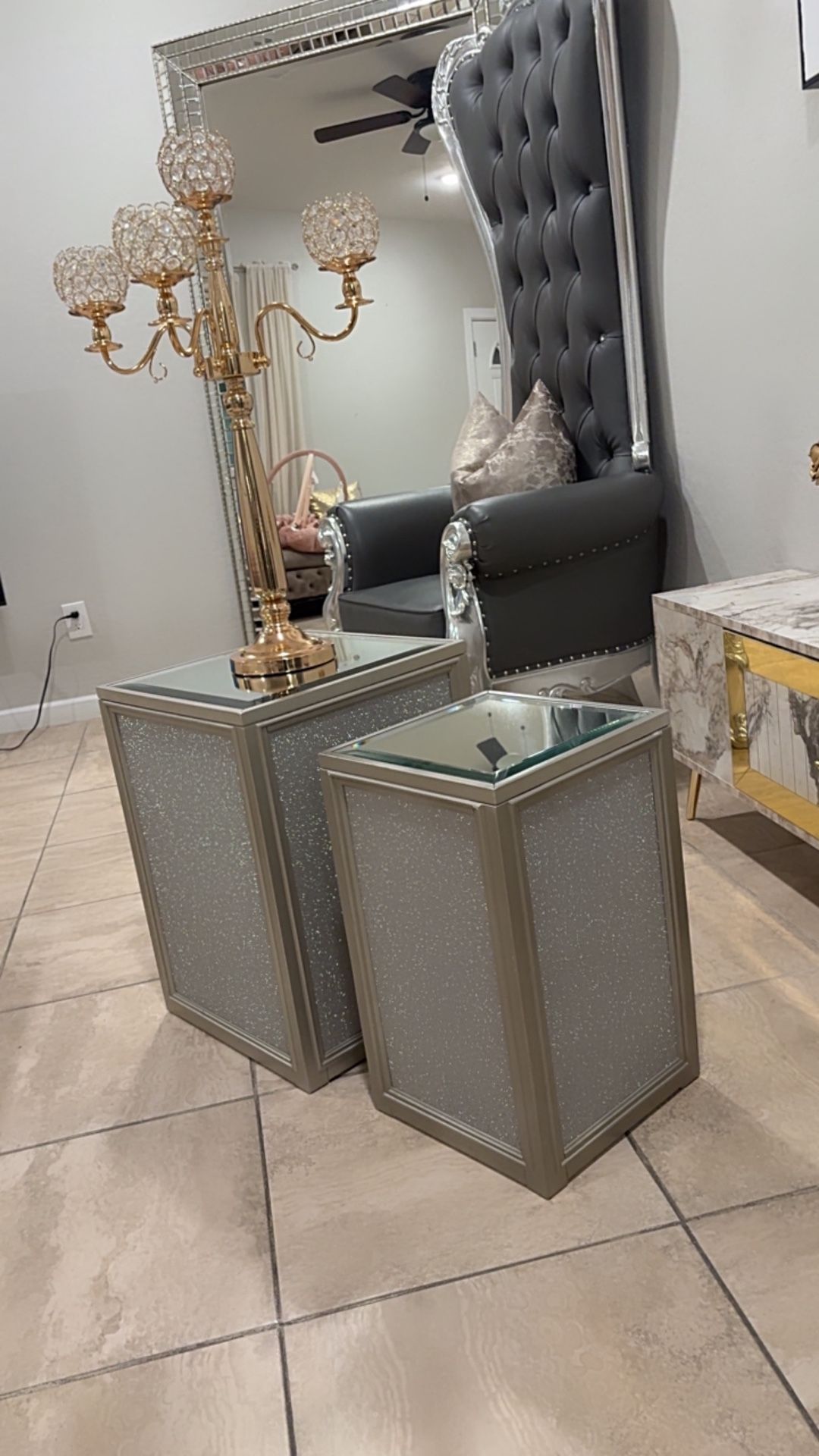Champagne End Tables