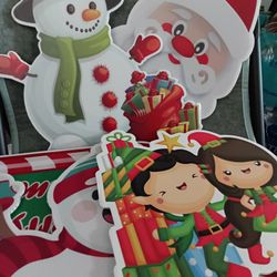 Set Of 7 Christmas Decorations Outdoor Yard Signs 