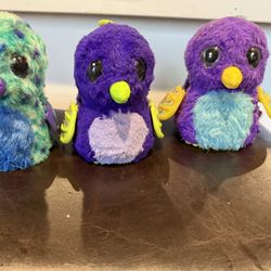 Hatchimals 3 RARE Glittering Garden Shimmering Draggle Spin Master Interactive Critter