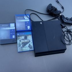PS4 With Games And 2 Controllers 
