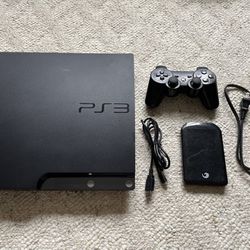 PS3 Slim Bundle, 48 Digital Games, 500GB USB and 1 Controller 