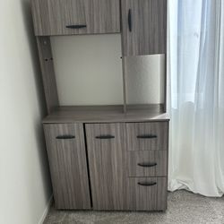 Storage Cabinet / Hutch – Modern Wood Finish