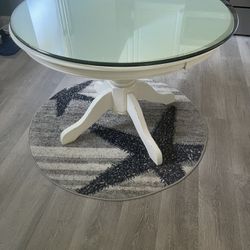 Round Table W/ Glass Top