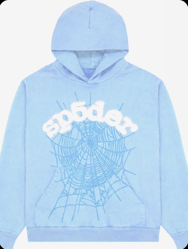 Light Blue Sp5der Hoodie