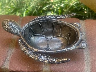 Pewter Turtle Trinket Dish