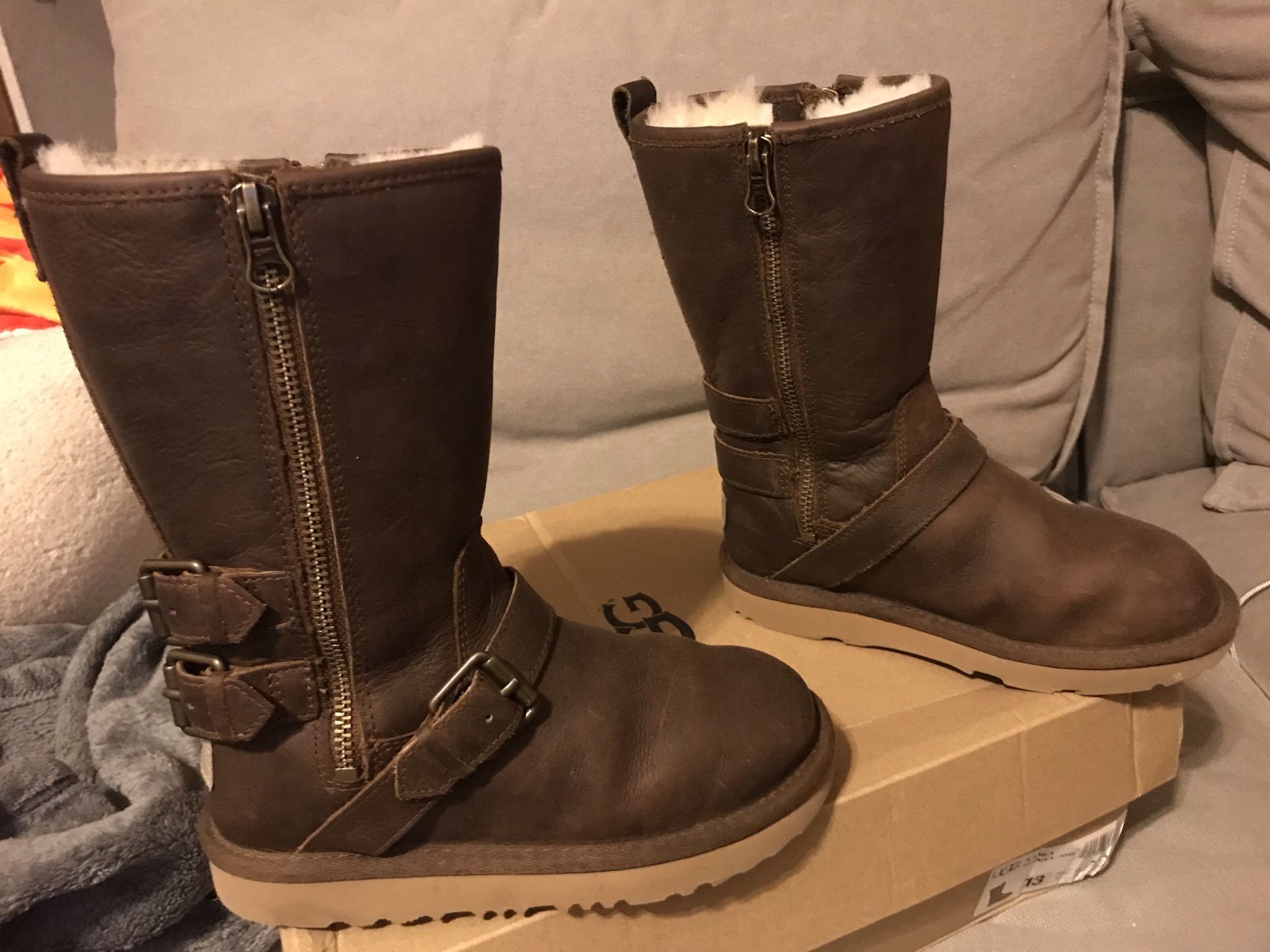 UGG Kaila Boots Sz. 13 Waterproof Leather Boots Still Look New