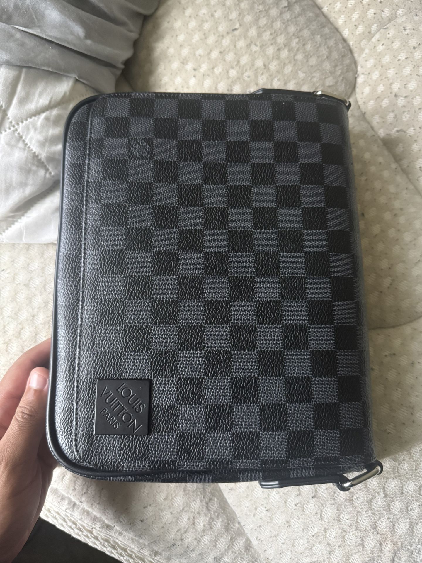 Black Louis Vuitton District PM Damier Graphite Canvas bag