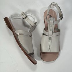 Free People Long Weekend Gladiator Off White Sandals Women's Size 9.5