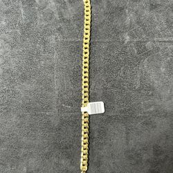14k GOLD CUBAN BRACELET 8.5 Inches 