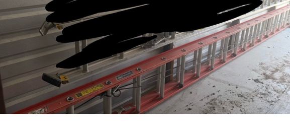 LOUISVILLE LADDER 40-FOOT FIBERGLASS EXTENSION LADDER, TYPE IA, 300-POUND LOAD