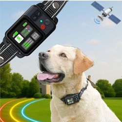 GPS Wireless Electric Dog Fence – Circular Invisible Fence System with Quick-Charge GPS Training Collar, 6561ft Range, Waterproof, 3 Modes, Auto-Prote