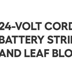 Brand New!  Kobalt 24v Trimmer And Blower, Battery And Charger.  Never Used